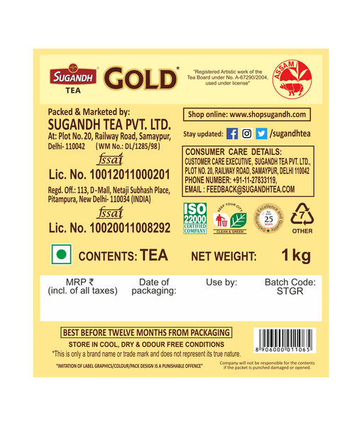 Sugandh Tea Gold Reserve Tea 1 Kg
