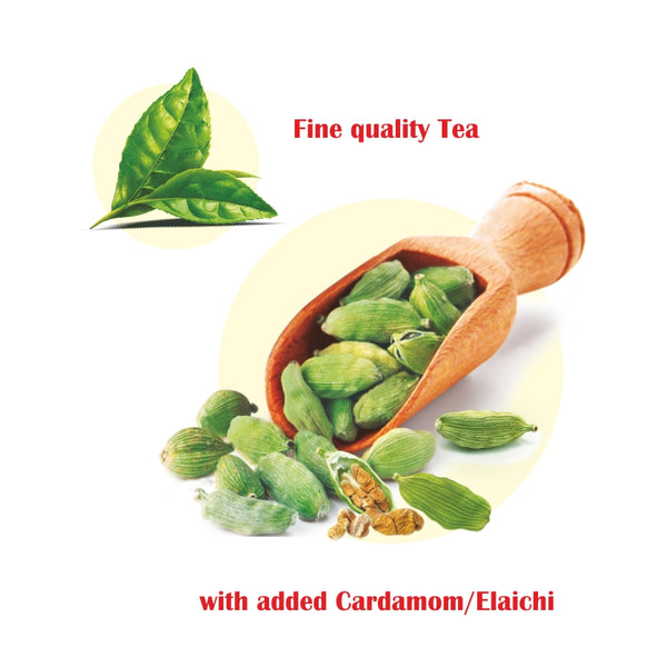 Sugandh Elaichi Tea and Masala Tea Combo Pack 800g (4 Packs x 200g Each - 2 Packs of Each flavour)