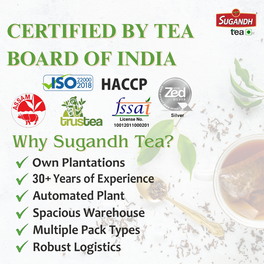 Sugandh Elaichi Instant Tea Premix 1 kg