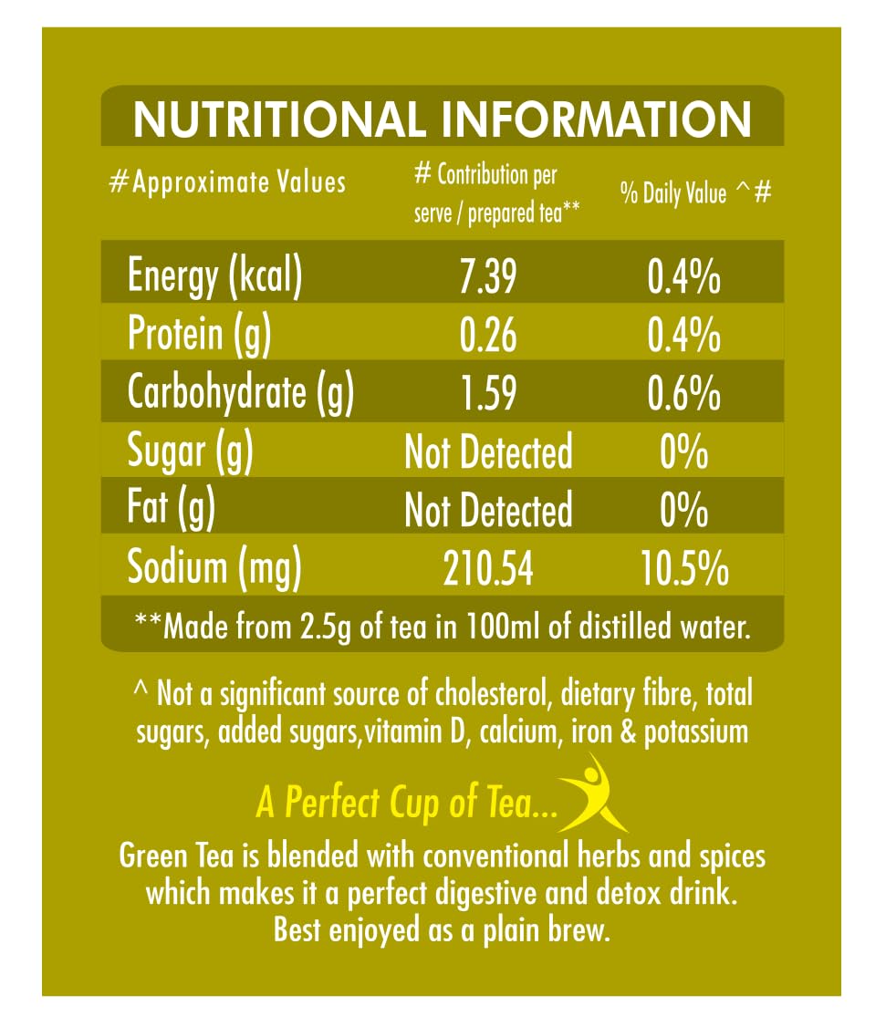 Sugandh Kahwa Tulsi Detox Green Tea with Rock Salt & Spices – 25 Tea Bags