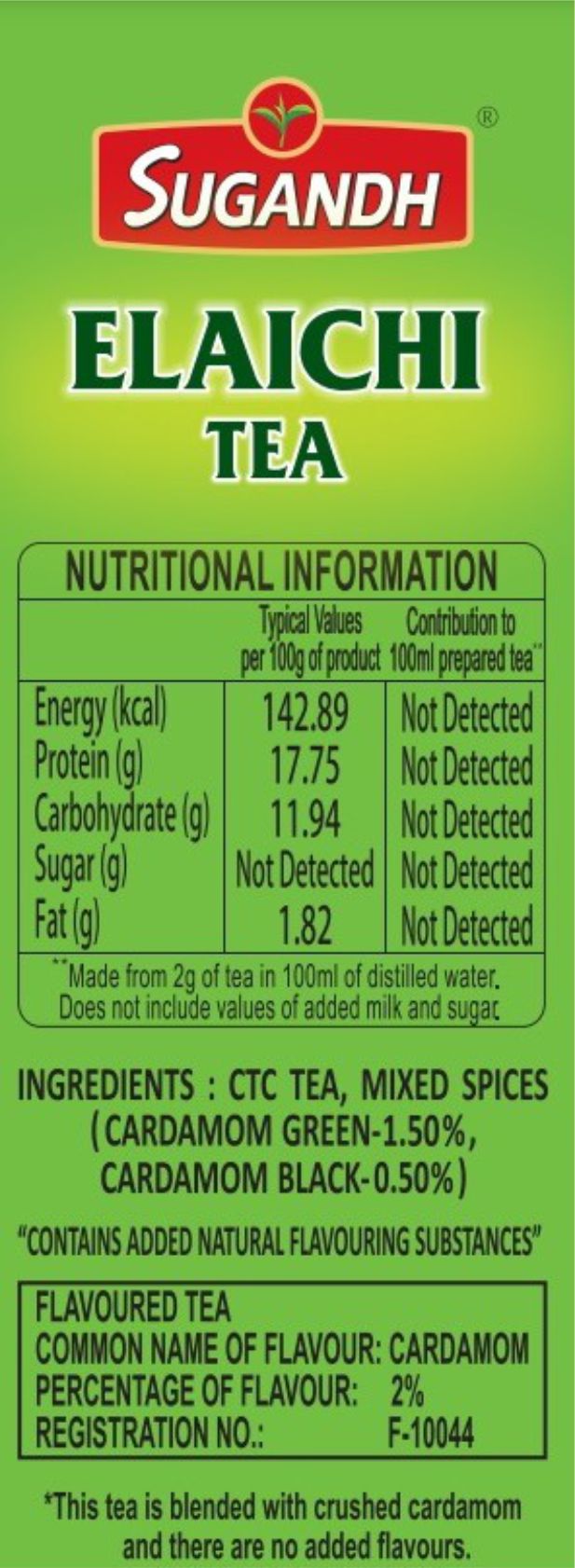 Sugandh Elaichi Tea 500g Box (Pack of 2)