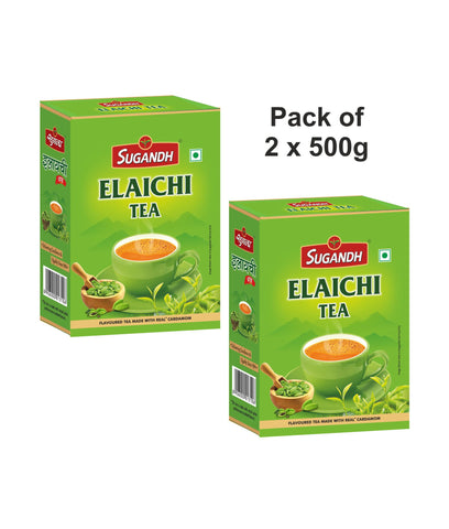 Sugandh Elaichi Tea 500g Box (Pack of 2)