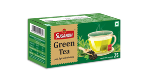 Sugandh Pure Green Tea - 25 Teabags - 100% Natural