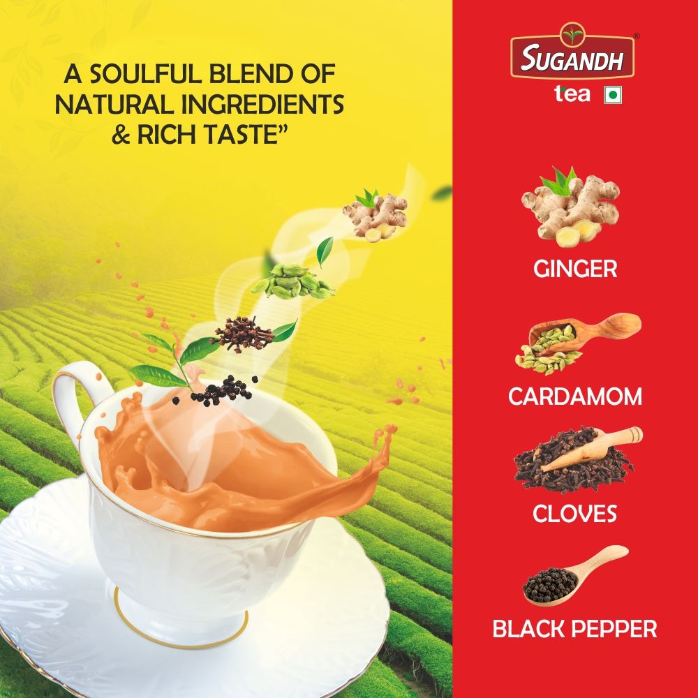 Sugandh Masala Tea 500g Box (Pack of 2)