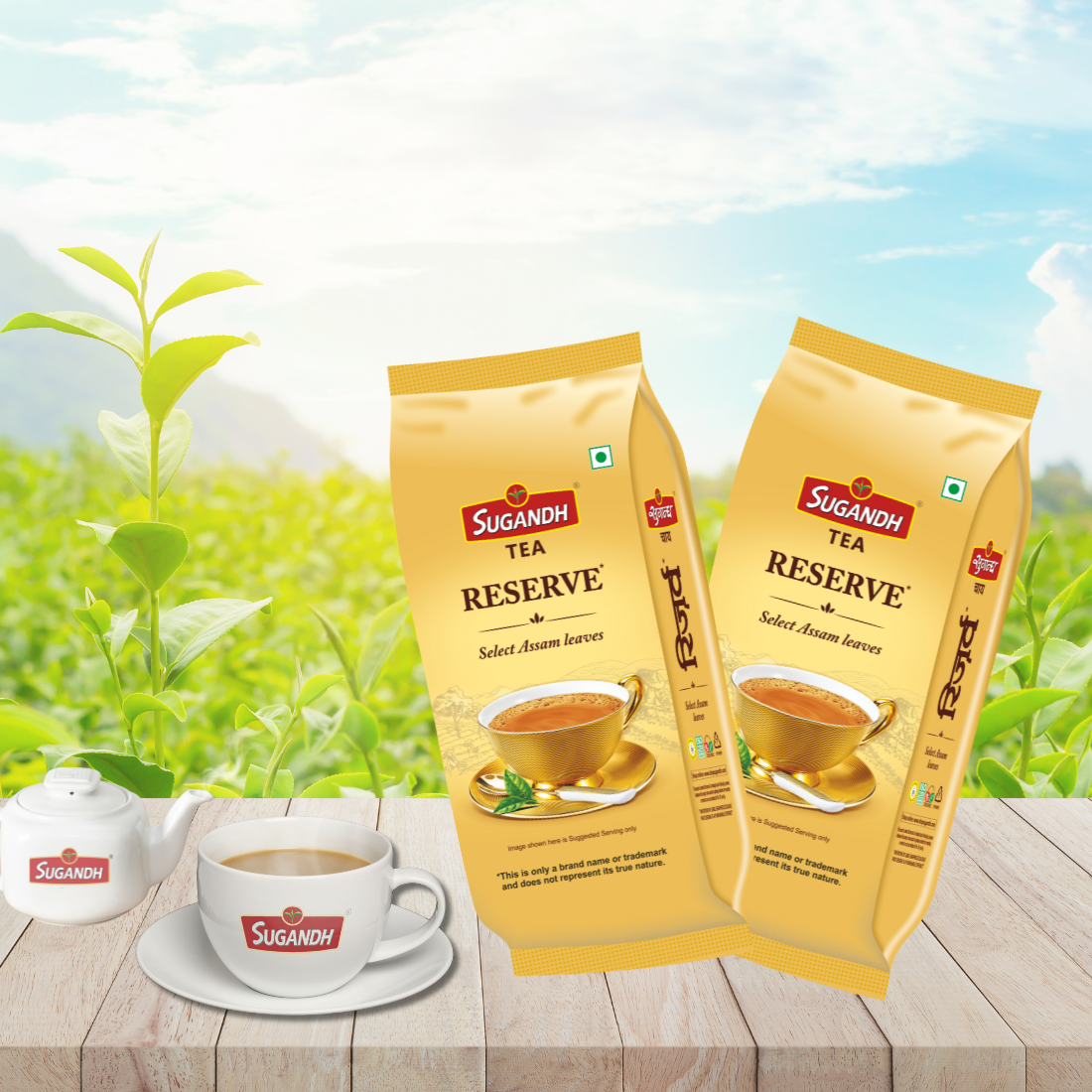 Sugandh Reserve Tea 400 g (Pack of 2 x 200 g Each)