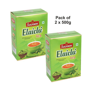 Sugandh Elaichi Tea 500g Box (Pack of 2)