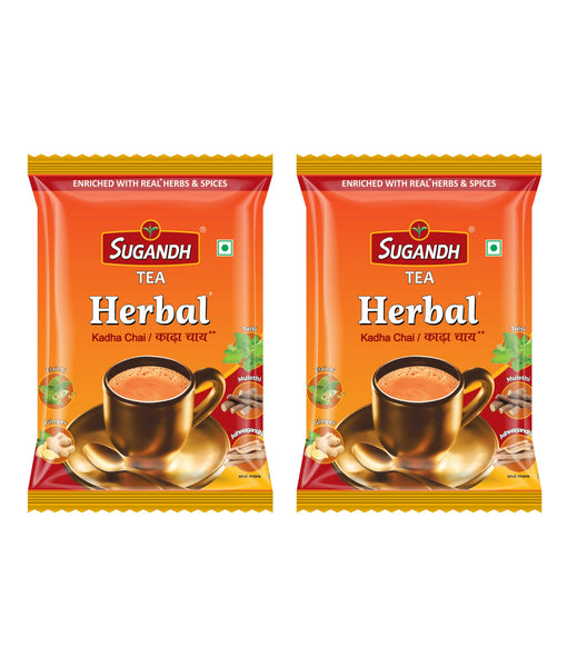 Sugandh Tea Herbal Kadha Chai 400g (Pack of 2 x 200g Each)
