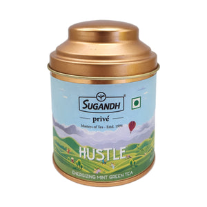 Prive Hustle Refreshing Mint Green Tea 50g